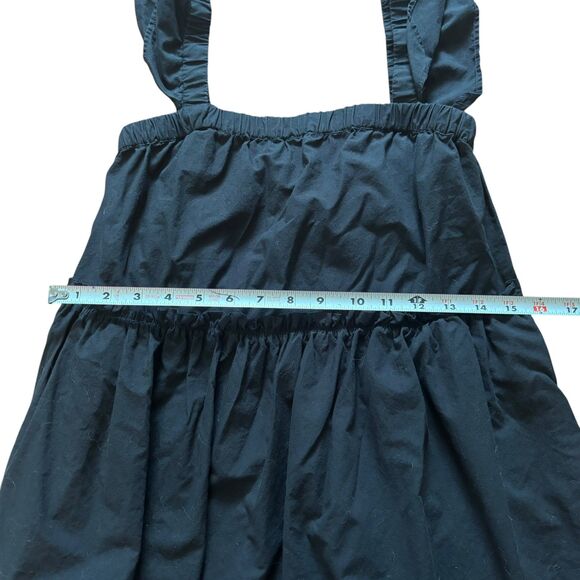 Madewell Marnay Flutter Sleeve Mini Dress Black- Size XS - Picture 8 of 9